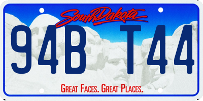 SD license plate 94BT44