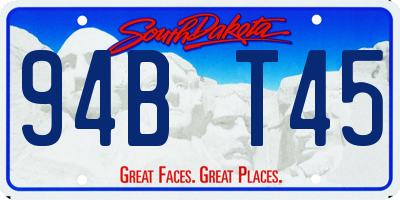 SD license plate 94BT45