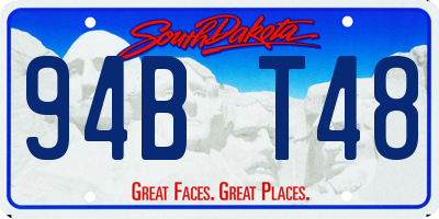 SD license plate 94BT48