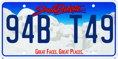 SD license plate 94BT49