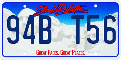 SD license plate 94BT56
