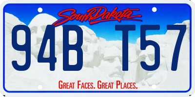 SD license plate 94BT57
