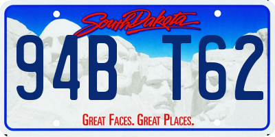 SD license plate 94BT62