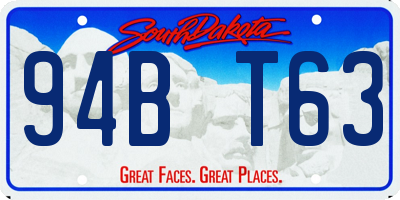 SD license plate 94BT63