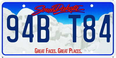 SD license plate 94BT84