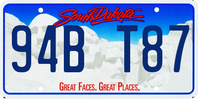 SD license plate 94BT87