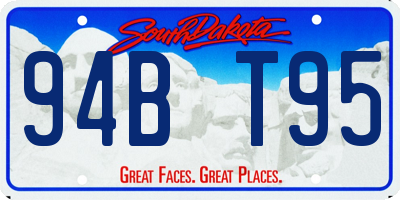 SD license plate 94BT95
