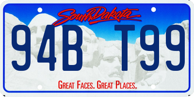 SD license plate 94BT99