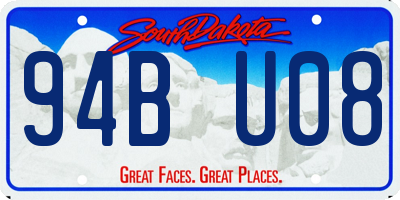 SD license plate 94BU08