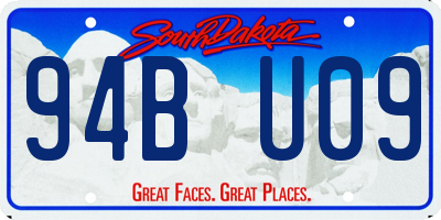 SD license plate 94BU09
