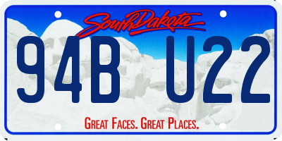 SD license plate 94BU22