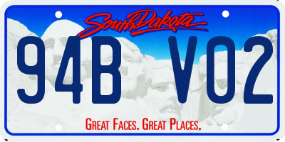 SD license plate 94BV02