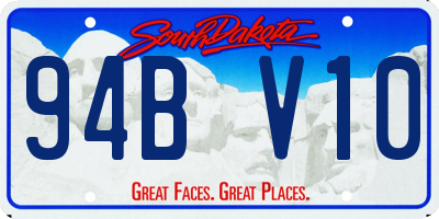 SD license plate 94BV10