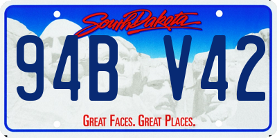 SD license plate 94BV42