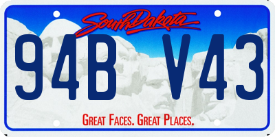 SD license plate 94BV43