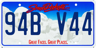 SD license plate 94BV44