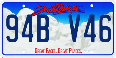 SD license plate 94BV46