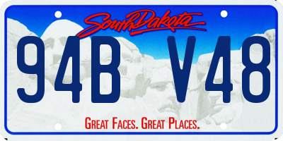 SD license plate 94BV48