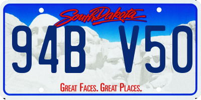 SD license plate 94BV50