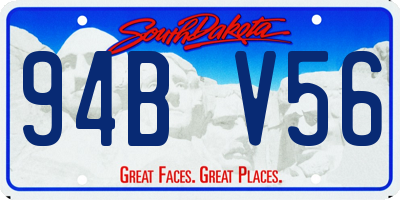 SD license plate 94BV56