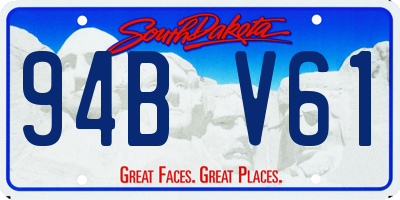 SD license plate 94BV61