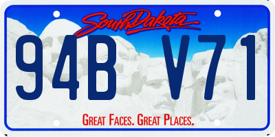 SD license plate 94BV71