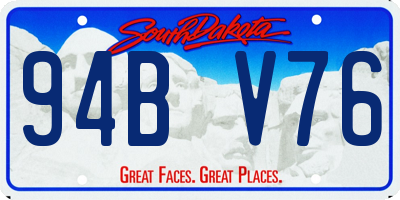 SD license plate 94BV76