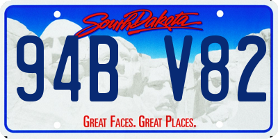 SD license plate 94BV82