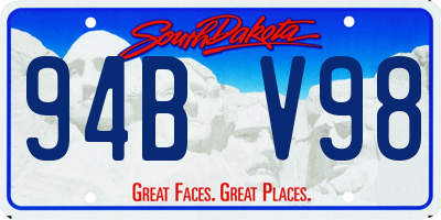 SD license plate 94BV98