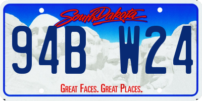 SD license plate 94BW24