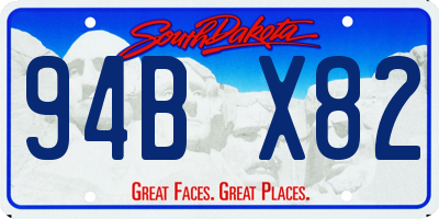 SD license plate 94BX82
