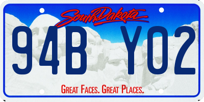 SD license plate 94BY02