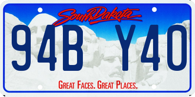 SD license plate 94BY40