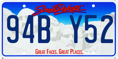 SD license plate 94BY52