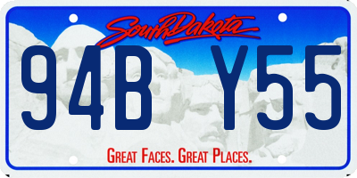 SD license plate 94BY55