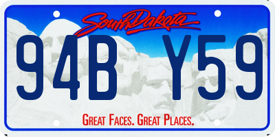 SD license plate 94BY59