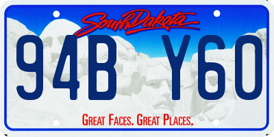 SD license plate 94BY60