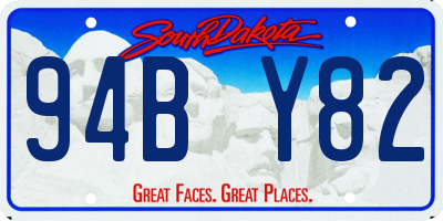 SD license plate 94BY82