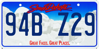 SD license plate 94BZ29