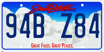 SD license plate 94BZ84