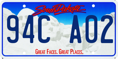 SD license plate 94CA02
