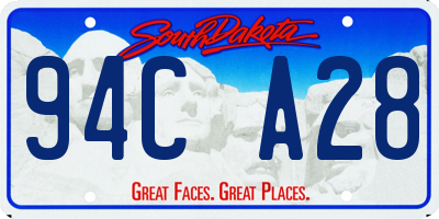 SD license plate 94CA28