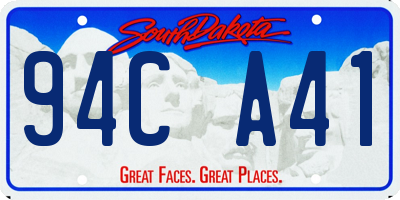 SD license plate 94CA41