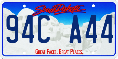SD license plate 94CA44