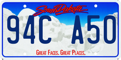 SD license plate 94CA50