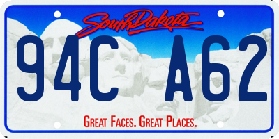 SD license plate 94CA62