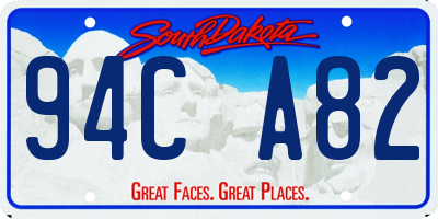 SD license plate 94CA82