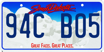 SD license plate 94CB05