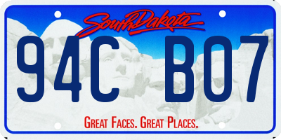 SD license plate 94CB07