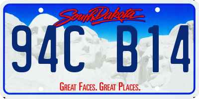 SD license plate 94CB14